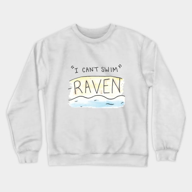 I can't swim vine Crewneck Sweatshirt by cpickgraphics